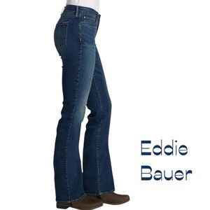 Eddie Bauer Classic Boot Cut High Rise Y2K Dark Wash Jeans Size 16S